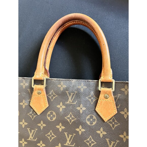 Louis Vuitton Sac Plat MM Monogram Tote Bag MI0599 Made in France Authentic 1999 - Picture 14 of 15